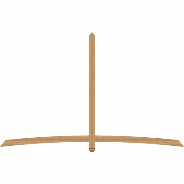 Ekena Millwork Bellingham Timber Gable Bracket, Western Red Cedar, 108"W x 68"H x 3 1/2"D x 3 1/2"F, 15/12 Pitch GBW108X68X0404BEL00SWR - main